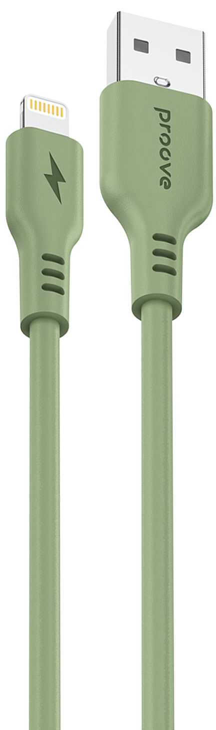 Кабель Proove Rebirth USB to Lightning 2.4A 1 m Green (CCRE12001111)